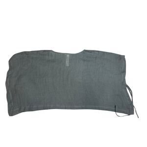 Eileen Fisher Linen Side Tie Tunic Top SZ S/M